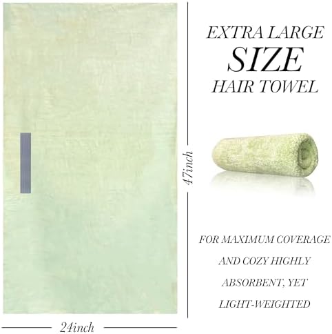 Chloven Large Microfiber Hair Towel Wrap for Women - Image 3