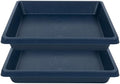 Square Plant Saucer 10 Inch 2 Pack, Plant Drip Trays and Flower Pot Saucers，Doubles Plant Water Catcher Tray, Plant Trays for Indoors No Holes, Plant Drainage Tray Saucers for Potted Plants by Unknown
