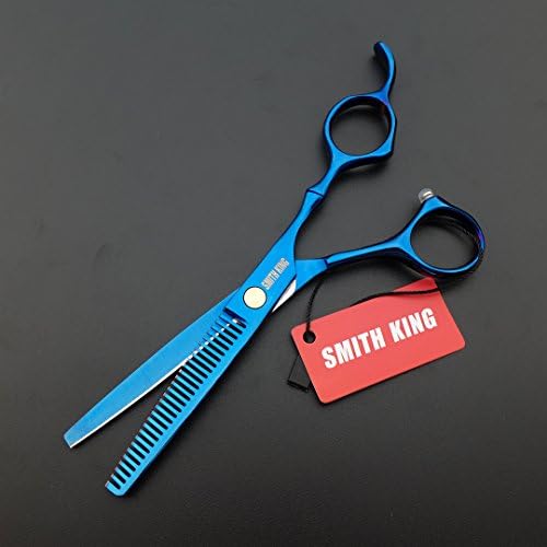 6.0 Inches Professional hair cutting thinning scissors set with razor (Blue) - Image 7