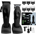 TPOB Play Barber Hair Clipper and Trimmer for Men 7500 RPM with Rubber Grips (Blackout 2 Set) by TPOB