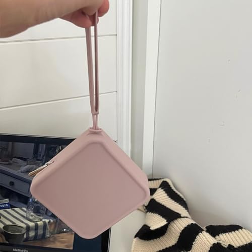 Silicone Mini Makeup Bag Pouch for Purse, Small Cosmetic Travel Bag Zipper Pouch Waterproof Cute Coin Purse Portable Makeup Storage Bag Travel Toiletry Organizers Bag for Women Girls - Image 3