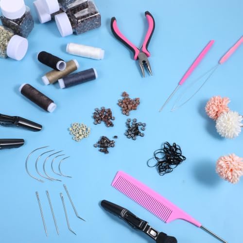 30 Pcs Hair Extension Tools Kit, Sew in Hair Extensions Kit - Image 7