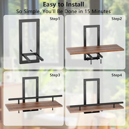 Sbosbo Floating Shelves for Wall Plant Shelf Indoor Wall Mounted Shelves - Image 5
