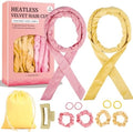 Heatless Curls Overnight Headband, 70'' No Heat Hair Curlers for Medium Long Hair, Champagne Pink by Yampahpa%E2%80%94ShineYourLife