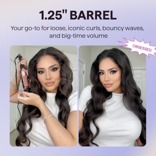 Wavytalk 3 in 1 Curling Wand Set with Heated Round Brush, Versatile Styling - Image 5