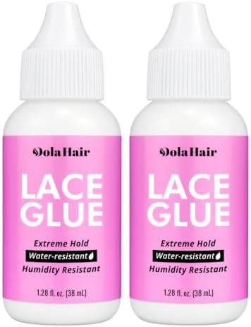 Dolahair Extreme Hold Lace Glue for Wigs, Waterproof, Invisible Bonding, 1.285 Ounce (Glue-2pcs) by Dolahair