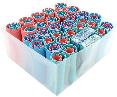 100 Pcs Perm Rods Set for Short & Long Hair, Large Curlers & Rollers for Women and Men, Cold Wave Curling Kit Permanent Bar with Multiple Sizes, Hairdressing Tools for Home Curly, Fluffy, Wavy Style by Unknown