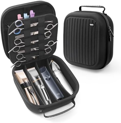Portable Hard Travel Case for Hair Clippers & Hair Cutting Barber Supplies by KrypthosCase