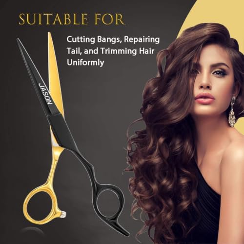 JASON Hair Cutting Scissors Shears - 6" Professional Blending Texturizing - Image 6
