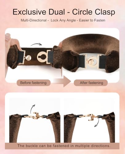 YOSHUYUKI Classic Heatless Curls Overnight Rods No Heat Hair Curlers Curling Iron Jumbo Flexi Rods Large Foam Hair Rollers for Long Hair to Sleep in with Satin Scarf Styling Tools Brown - Image 4