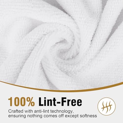 HOMEXCEL 24PK Salon Towels, 16"x29", Microfiber Super Absorbent Hand Towel - Image 3