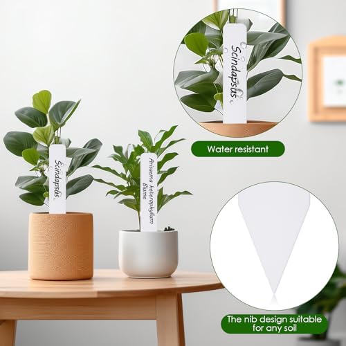 Darfukei Plant Labels 300pcs with Garden Plant Markers Pen of Outdoor Waterproof,Plant Tags and Permanent Marking Pen, Garden Labels Gardening Gifts for Women Men, 4 x 0.62 inch - Image 3