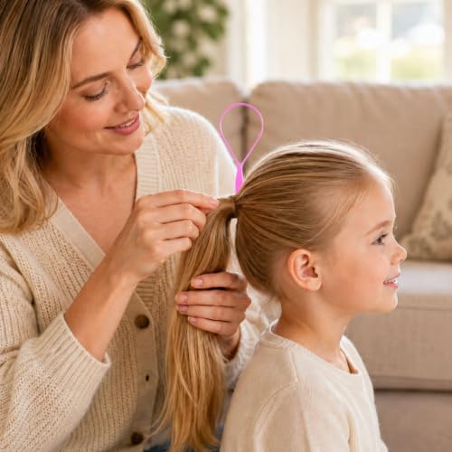 9pcs Topsy Hair Tail Tool & rat tail comb set for Woman Girl Hair Styling - Image 5