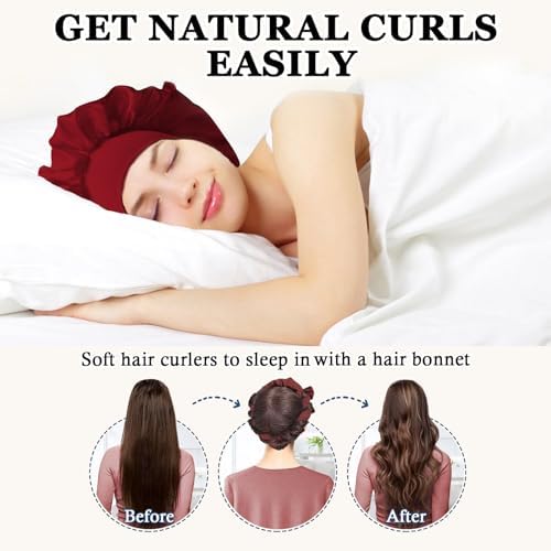 Gwabee Velvet Heatless Curls Overnight Hair Curlers to Sleep In - Image 2