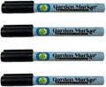 Garden Marker Pen (4 Pack) | Weather & UV Fade Resistant Black Permanent Markers for Plant Labels, Nursery Tags, Garden Tools, and Outdoor Use by 133+SUPPLY