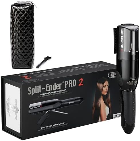 Split-Ender Pro 2 - Original Professional Beauty Tool - Cordless Split End Hair Trimmer for Damaged, Dry, Brittle, Frizzy, Curly or Straight Hair (Black) - Image 3