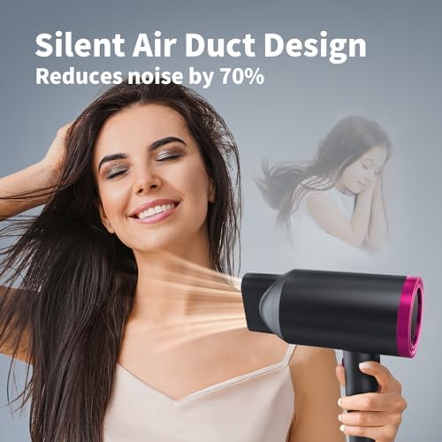 ANNE BETTY Ionic Hair Dryer with Diffuser, Powerful Blow Dryer for Women & Men, Fast-Drying Hair Dryer with Nozzle for Home, Salon, Travel - Image 7