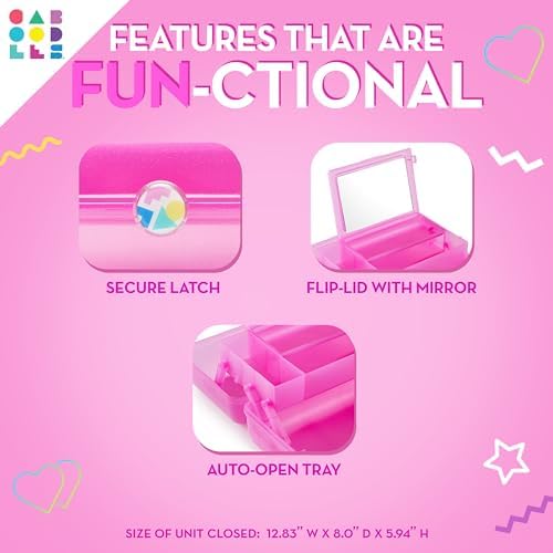 Caboodles On-the-go girl cosmetic organizer, Bubblegum Marble - Image 5