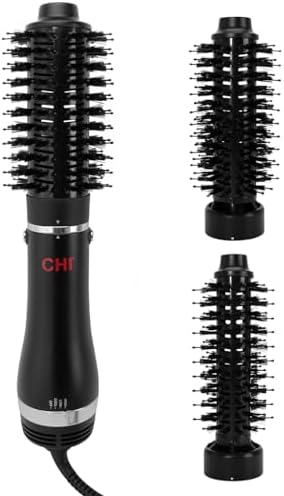 CHI 3-in-1 Round Blowout Brush, Hair Dryer for Smooth & Frizz-Free Hair by FaroukSystemsInc