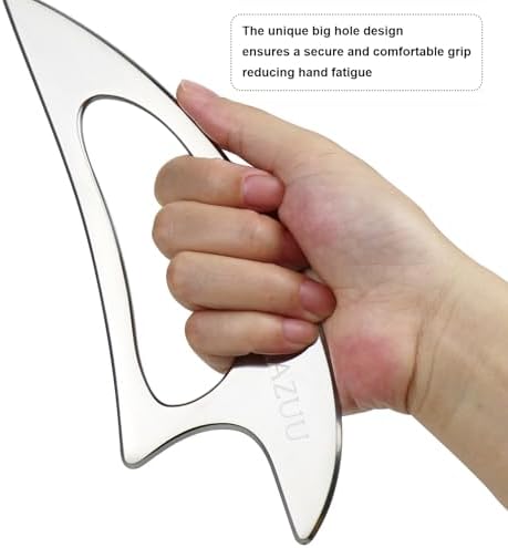 Stainless Steel Guasha Scraping Massage Tool for Soft Tissue Therapy, Ideal for Back, Legs, Arms, Neck, Shoulder Relief (Moon Shape) - Image 5