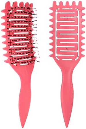 Boar Bristle Vented Curly Hair Brush for Shaping and Defining Curls in Women - Image 2