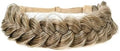 Synthetic Hair Braided Headband Classic Wide Strands Wedding Disorderly Fluffy Braids Wig Band Women Beauty Accessory by TOECWEGR