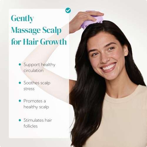 HEETA 2-Pack Large Scalp Massager Scrubber Shampoo Brush for Hair Growth - Image 2