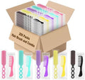200 Hair Brush and Combs Bulk Individually Wrapped Disposable Hair Combs by skourvut