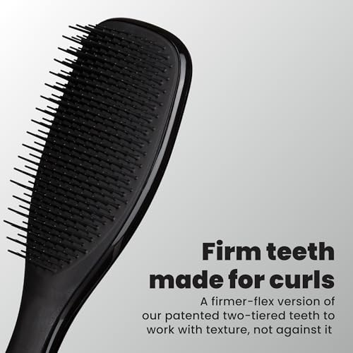 Tangle Teezer Ultimate Detangler Curly Hair Brush, 3C to 4C, Black - Image 2