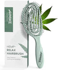 AIMIKE Hemp-Relax Detangling Hair Brush for Wet & Dry Hair, Green by AIMIKE