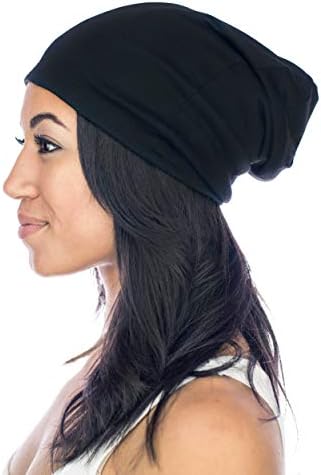 Grace Eleyae GE Women's Satin Lined Sleep Cap Slap Silky Beanie Soft Smooth & Stylish Hair Care Hat by GraceEleyaeGE