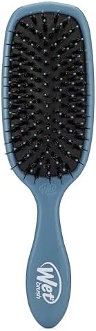 Wet Brush Shine Enhancer Hair Brush, Elemental Blue, Ultra-Soft IntelliFlex Bristles, Natural Boar Bristles for All Hair Types, For Women and Men, Wet and Dry, All Ages by WetBrush