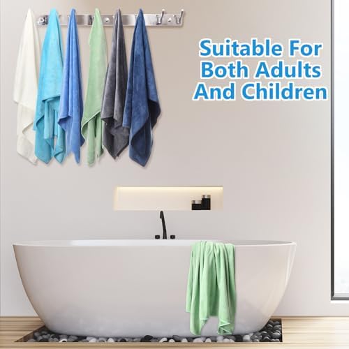 SmoothNovelty 16 Pack Microfiber Bath Towels Bulk, Simple, Multicolor - Image 5