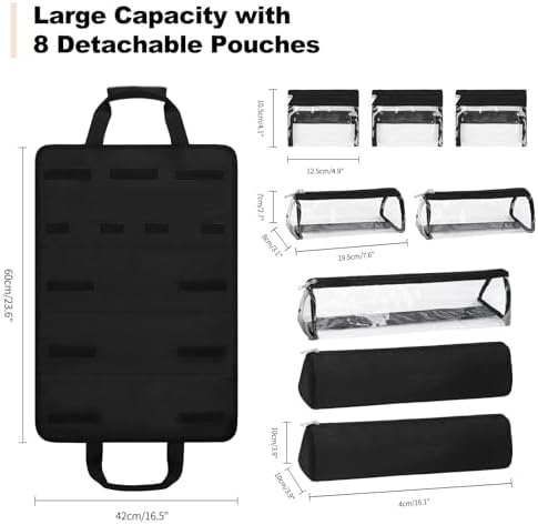 Hairstylist Travel Bag, Roll Up Cosmetology Traveling Case for Supplies - Image 2