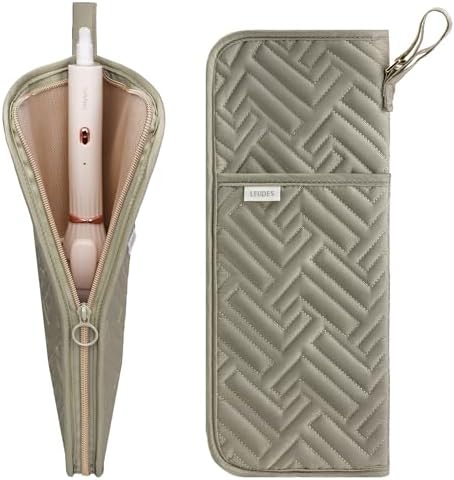 Leudes Hair Tools Travel Bag Case Hot Heat Resistant Mat 2 in 1 Pouch by Leudes