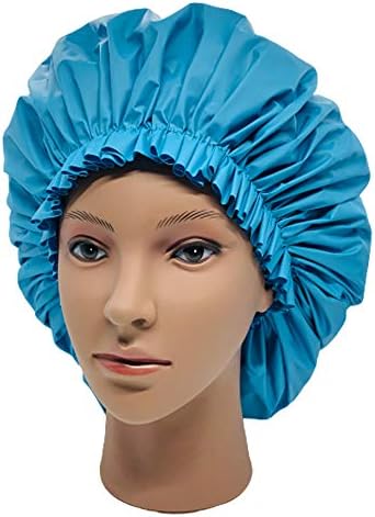ELEBOX Premium Collection Super Jumbo Shower Cap Blue - Image 4