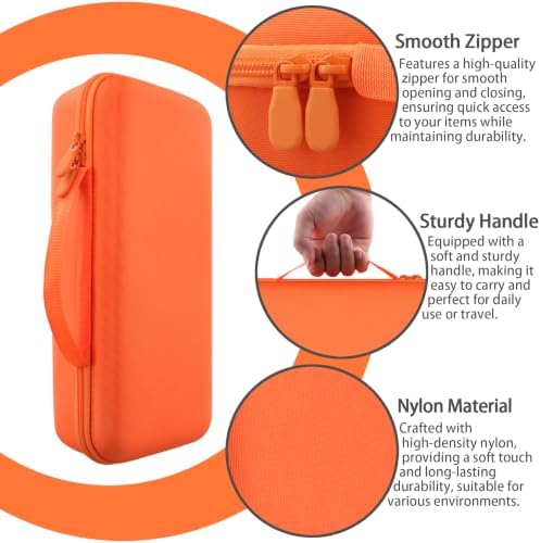 for Dyson Supersonic Travel Hair Dryer Hard Case, Orange - Image 4