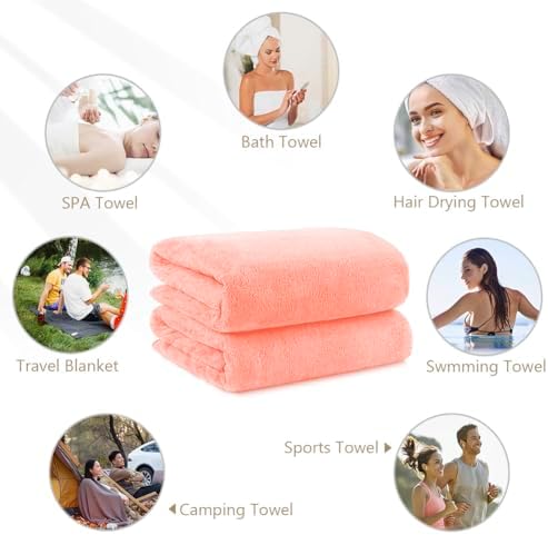 Orighty Bath Towels, Soft Feel Bath Towel, 4 Pack (27'' x 54'') - Image 7