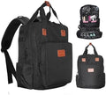 Barber Organizer Backpack for Clippers and Supplies, Water-Resistant Hairstylist Travel Bag with Adjustable Dividers, Cosmetology Bag with 3 Compartments, Fits 15-Inch Laptop by NADAENMF