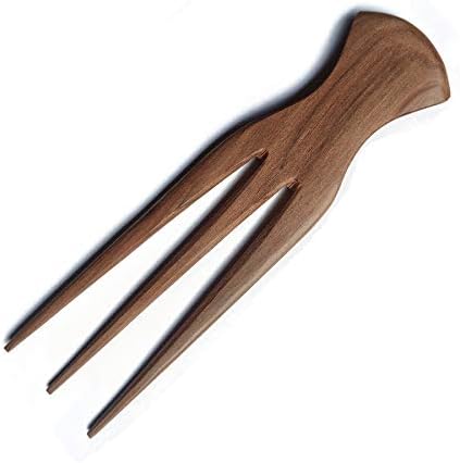 Plai Na Afro Pick Comb for African Hair | Wooden Parting Comb for Braiding & Cornrows - Image 4