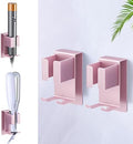 Hair Straightener Holder Wall Mounted Blow Dryer Holder, Blow Dryer and Curling Iron Holder, Hair Dryer and Straightener Holder, Bathroom Hair Tools Organizer and Storage (Rose Gold, 2Pcs) by WAYASI