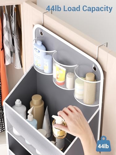 Over Door Hanging Organizer, 5 Tier 44 lb Load Behind Door Storage Bag - Image 6