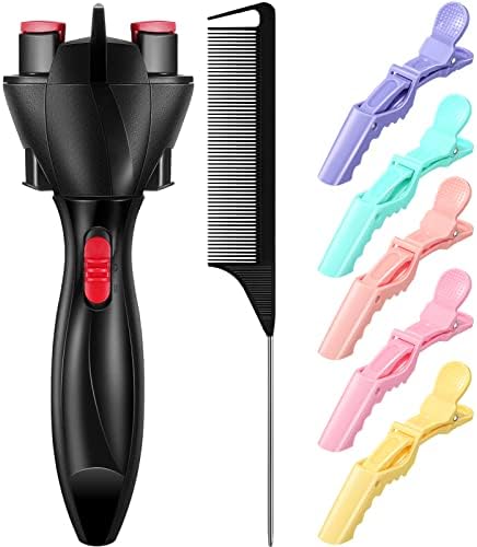Honoson 7 Pcs Automatic Hair Twister Machine with Comb Clips, Multicolored by Honoson