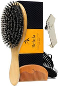 Belula 100% Boar Bristle Hair Brush Set for Men, Thin, Normal to Short Hair by Belula