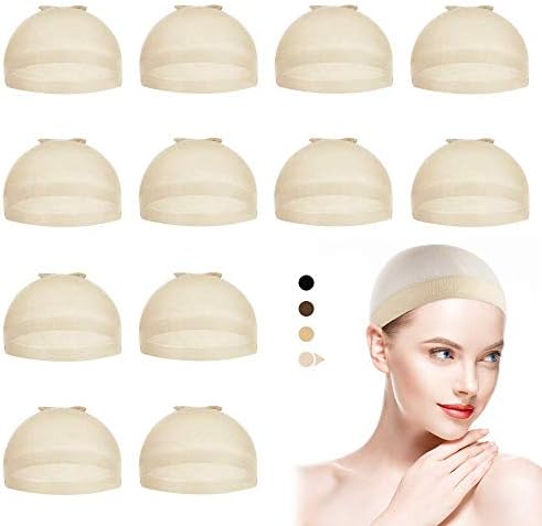 Dreamlover Nude Stocking Wig Caps for Cosplay & Halloween, 12 Pieces by Dreamlover