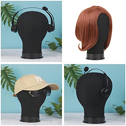 Wig Head 22Inch Canvas Block Head Wig Stand with Mannequin Head for Making Wigs Display Styling - Image 7