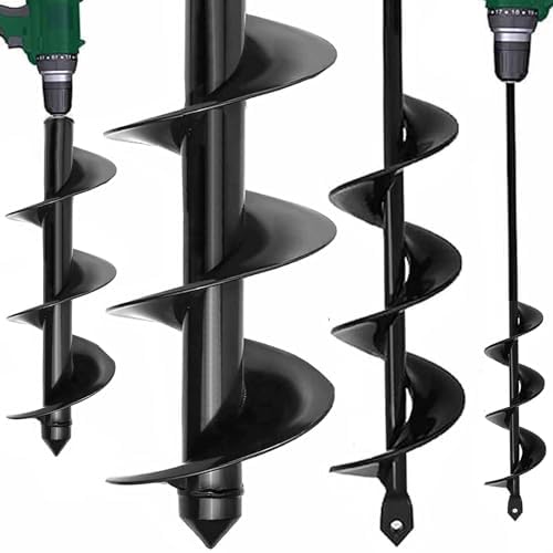 TCBWFY Garden Auger Drill Bit for Planting 1.6"x16.5"and 3.5"x16",Heavy Duty Bulb Planter Tool for Digging Holes,Compatible with 3/8" Hex Drive Drill by TCBWFY