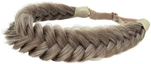 Synthetic Hair Braided Headband Classic Wide Strands Wedding Disorderly Fluffy Braids Wig Band Women Beauty Accessory - Image 3