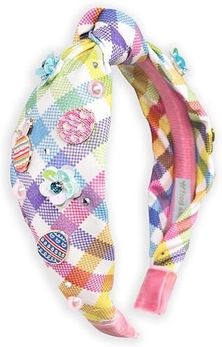 FROG SAC Knot Headband for Girls, Knotted Headbands for Toddler Kids, Rainbow Beaded Unicorn Hair Accessories, Halloween Christmas Stocking Easter Basket Stuffers (Pink,Purple,Yellow,Blue,Green) by FROGSAC