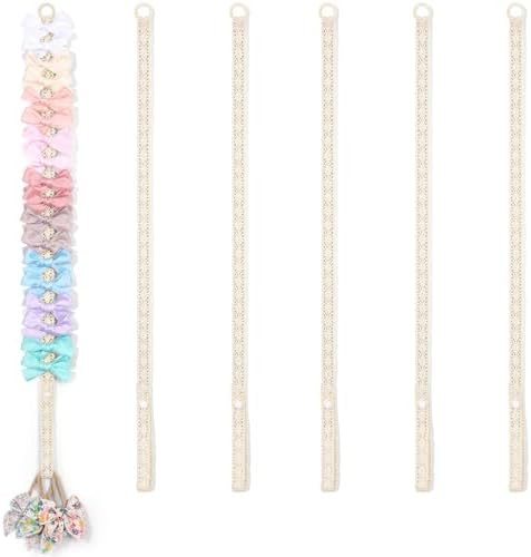 POVETIRE 6PCS Bow Holder Bows Organizer for Girls Hair Clips Storage by POVETIRE